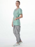 Костюм женский MedLine Арина (тк.Смесовая,120), серый/мятный