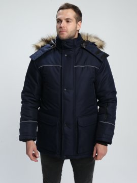Куртка зимняя Аляска-Люкс (тк.Кошачий глаз), т.синий