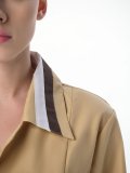 Халат женский с поясом Ира (тк.Смесовая,120), бежевый/коричневый