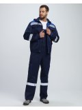 Костюм Нейч-2 СОП с капюшоном (тк.Смесовая,210) п/к, т.синий/васильковый