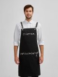 Фартук с грудкой универсальный Прага (тк.Форвард,210), черный (023)