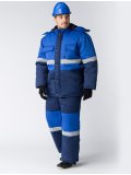 Костюм зимний Нордхард-2 СОП (тк.Смесовая,250) п/к, т.синий/васильковый