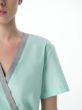 Костюм женский MedLine Арина (тк.Смесовая, 120), серый/мятный