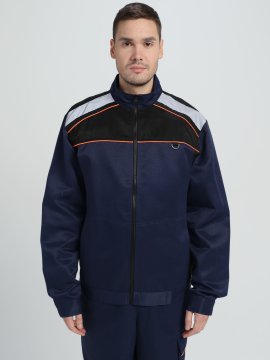 Костюм Практичный-2 СОП (тк.Смесовая,210) п/к, т.синий/черный