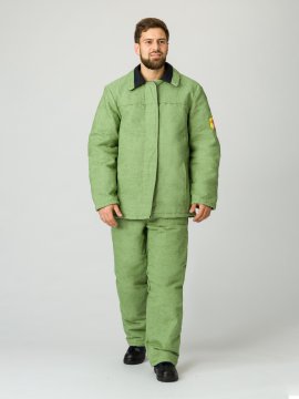Костюм сварщика зимний 1 кл.защиты (тк.Брезент,480), хаки