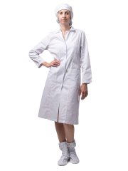 Халат женский Антистатика М-102 тип D, белый