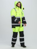 Костюм зимний сигнальный ProfLineSpecialist (тк.Оксфорд PU) брюки, желтый/черный
