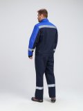 Костюм Бриготек-1 СОП (тк.Смесовая,260) брюки, т.синий/васильковый