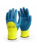 Перчатки утепленные ProfLineSpecialist акриловые с РЛ-покрытием, лимонный