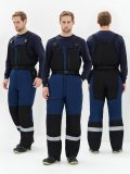 Полукомбинезон зимний ProfLineSpecialist (тк.Мембрана,180), т.синий/черный